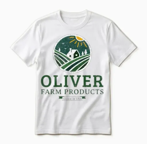 Oliver Usa Patriotic & 4th of July Unisex T-Shirt in White