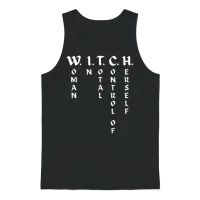 W.i.t.c.h. Woman in Total Control of Herself Unisex Tank Top - Black – 1