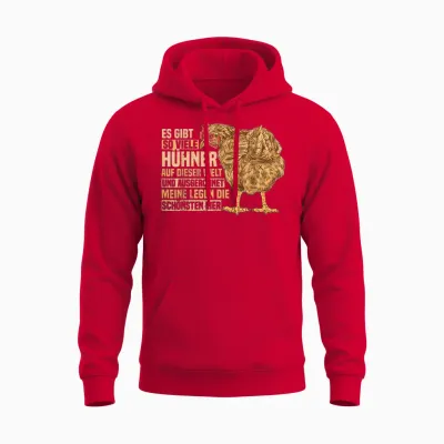 Lustiges Landwirtin Henne Bauer Hühner Landwirt Huhn Unisex Hoodie - Red