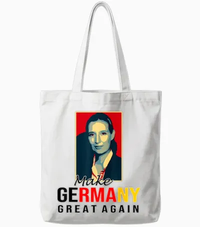 Make Germany Great Again Alice Weidel 2025 Bundeskanzlerin Tote Bags - White