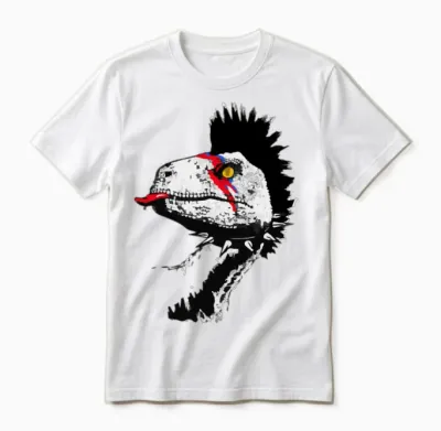 Crested Punk Disco Unisex T-Shirt - White