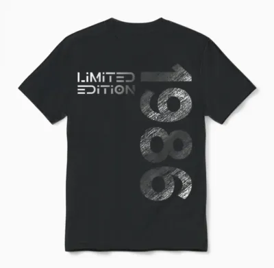 40. Geburtstag Limited Edition Jahrgang 1986 Mann Frau Unisex T-Shirt - Black