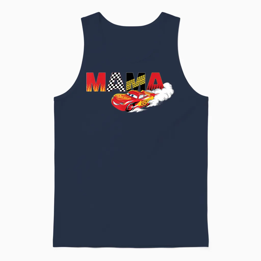Disney & Pixar's Cars Mama Birthday Gift Mother's Day Unisex Tank Top in Navy