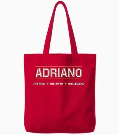 Adriano Der Mann, Der Mythos, Die Legende | Jungenname Für Herren — Lustig Tote Bags - Red