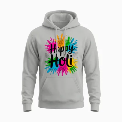 Bura Na Mano Holi Hai India Hindu Colors Happy Holi Festival Unisex Hoodie - Ash