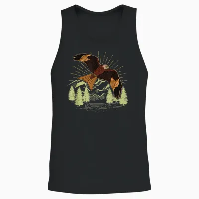 Rotmilan Greifvogel Vogel Biologe Ornithologe Vogelmotiv Unisex Tank Top - Black
