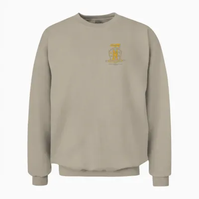 Wednesday Season 2 Nevermore Camp Outcast Left Pocket Logo Unisex Sweatshirt - Sand