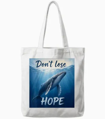 Buckelwal Hope Timmy Wal Rettung Ostsee Meer Motiv Tote Bags - White