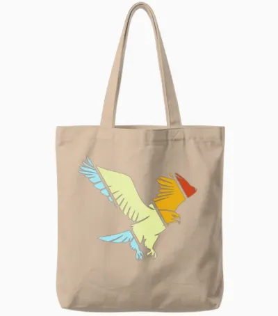 Eagle Retro Tote Bags - Natural