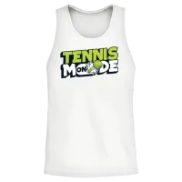 Tennis Mode on Professional Lover Player Trainer Unisex Tank Top - White – 2