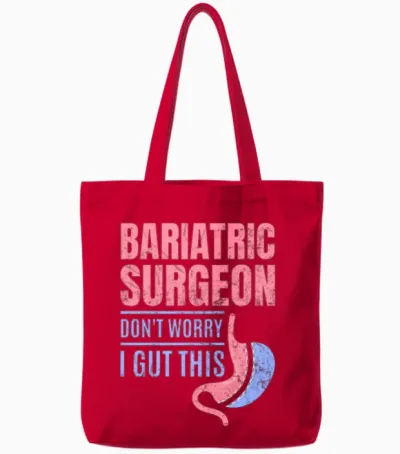 Funny Gastric Tote Bags - Red