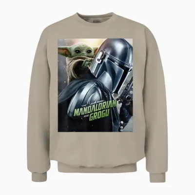 Star Wars the Mandalorian and Grogu Official Movie Unisex Sweatshirt - Sand