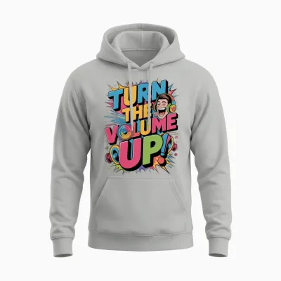Zohran Mamdani, New York, Turn the Volume Up Unisex Hoodie - Ash