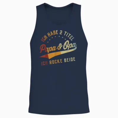 Opa Vatertagsgeschenk Ideen Papa Daddy Vatertag Vatertag Unisex Tank Top - Navy