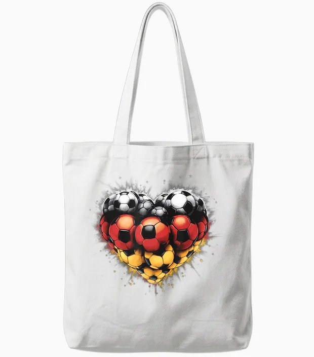 Deutschland Flagge - Herz Aus Leidenschaft Für Deutschland Tote Bags in White