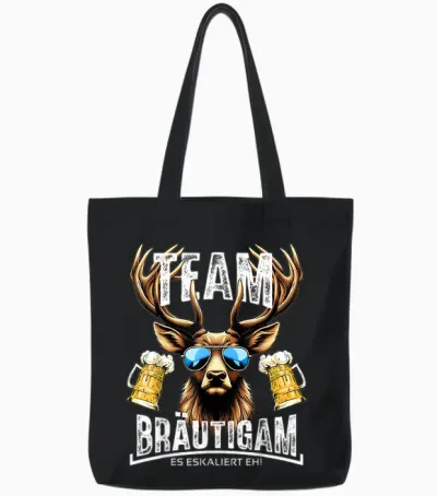 Junggesellenabschied Männer T-Shirt Poltern Jga Männer Tote Bags - Black
