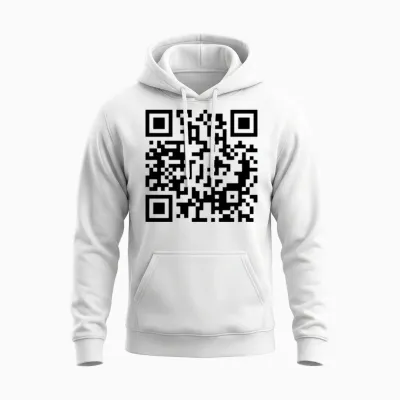 Qr Code F1 Unisex Hoodie - White