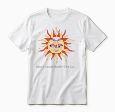Many Lands Under One Sun Unisex T-Shirt - White