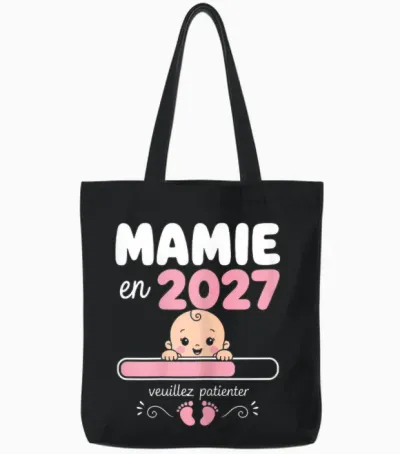 Future Mamie En 2026 Cadeau Annonce Grossesse Grand-Mère Tote Bags - Black
