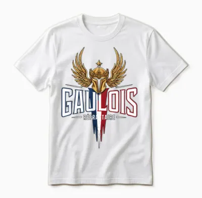 Patriotic Gaul Refractory Patriotic Patriotic Patriotic T-Shirt, Black, S Unisex T-Shirt - White