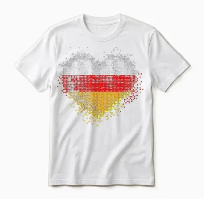 Deutschland Deutsche Flagge Herz Unisex T-Shirt - White