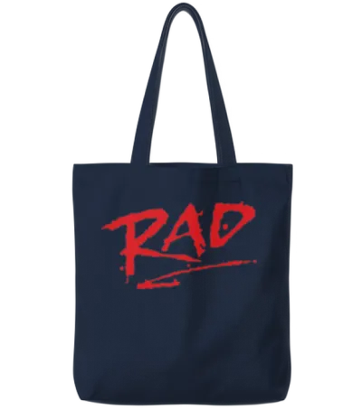 Rad 1980s Classic Bmx Movie Cool Retro Cru Jones B Tote Bags - Navy