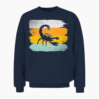 Scorpion Retro Unisex Sweatshirt - Navy