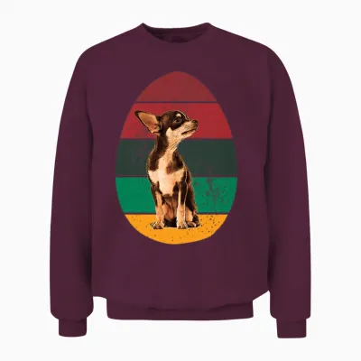 Dog in the Egg Dog in the Egg Unisex Sweatshirt - Maroon