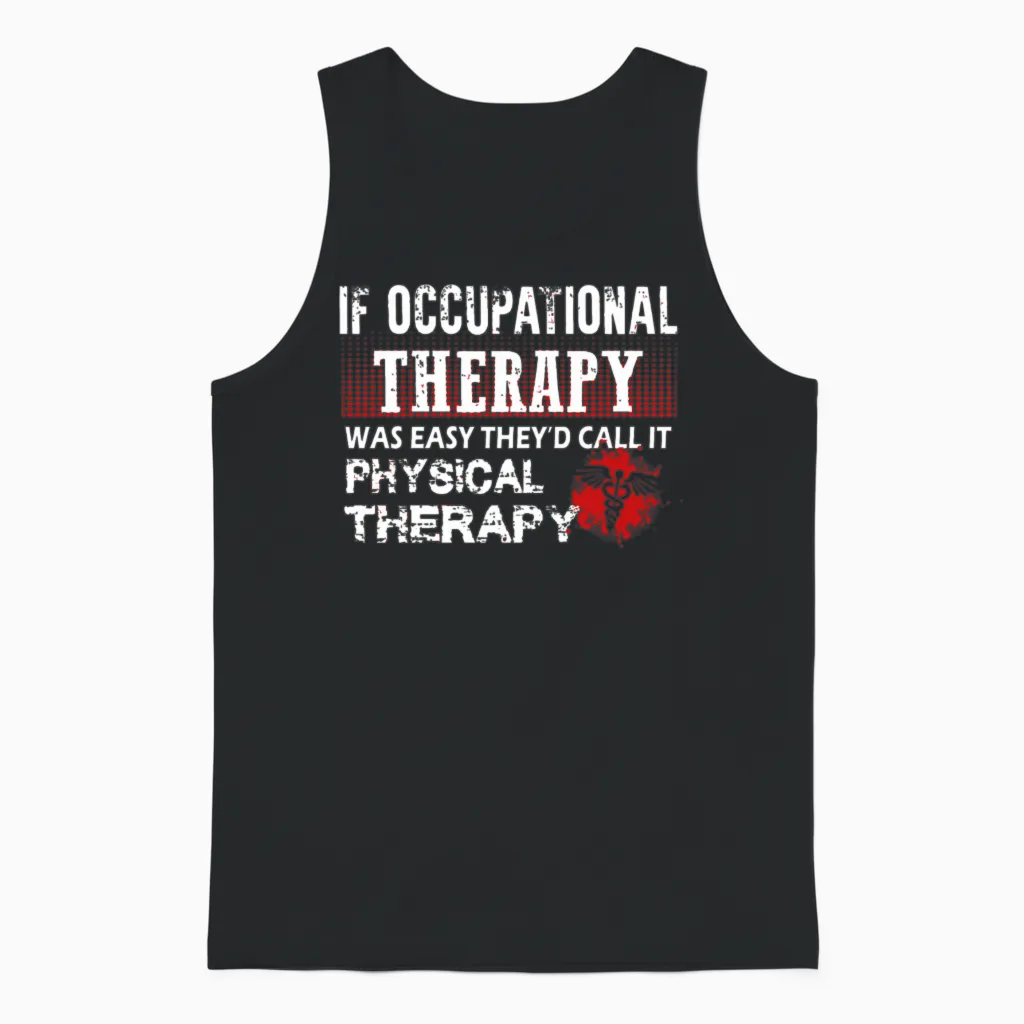 Occupational Therapy - Occupational Therapy - O Unisex Tank Top in Black