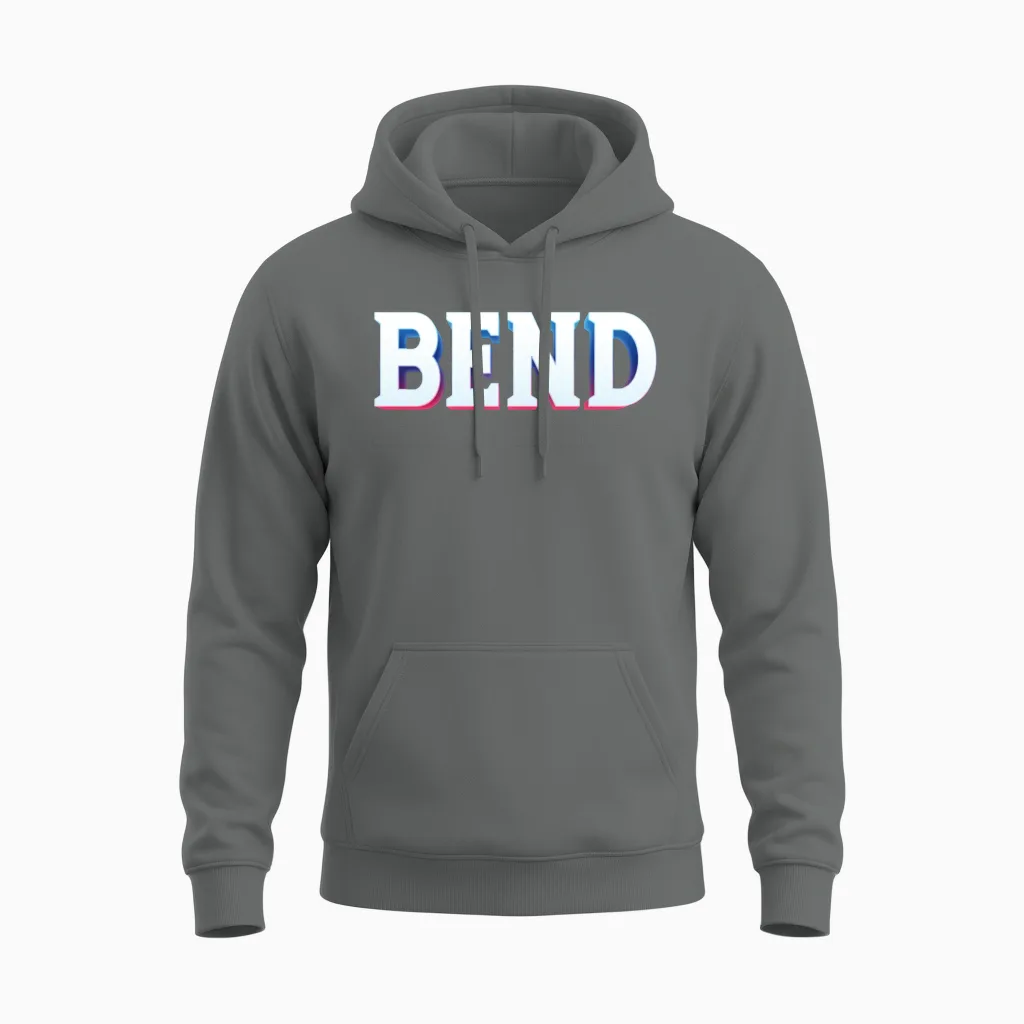 Retro - Bend Unisex Hoodie in Graphite Heather