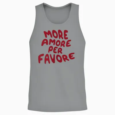 Mehr Amore Pro Favore Unisex Tank Top - Sport Grey