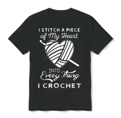 I Crochet Unisex T-Shirt - Black