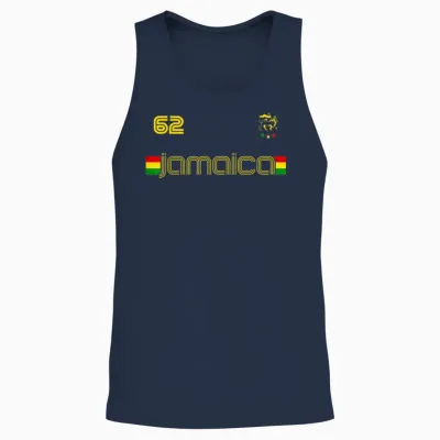 Jamaica 1962 Lion of Judah Rasta Reggae Flag T-Shirt, Black, S Unisex Tank Top - Navy