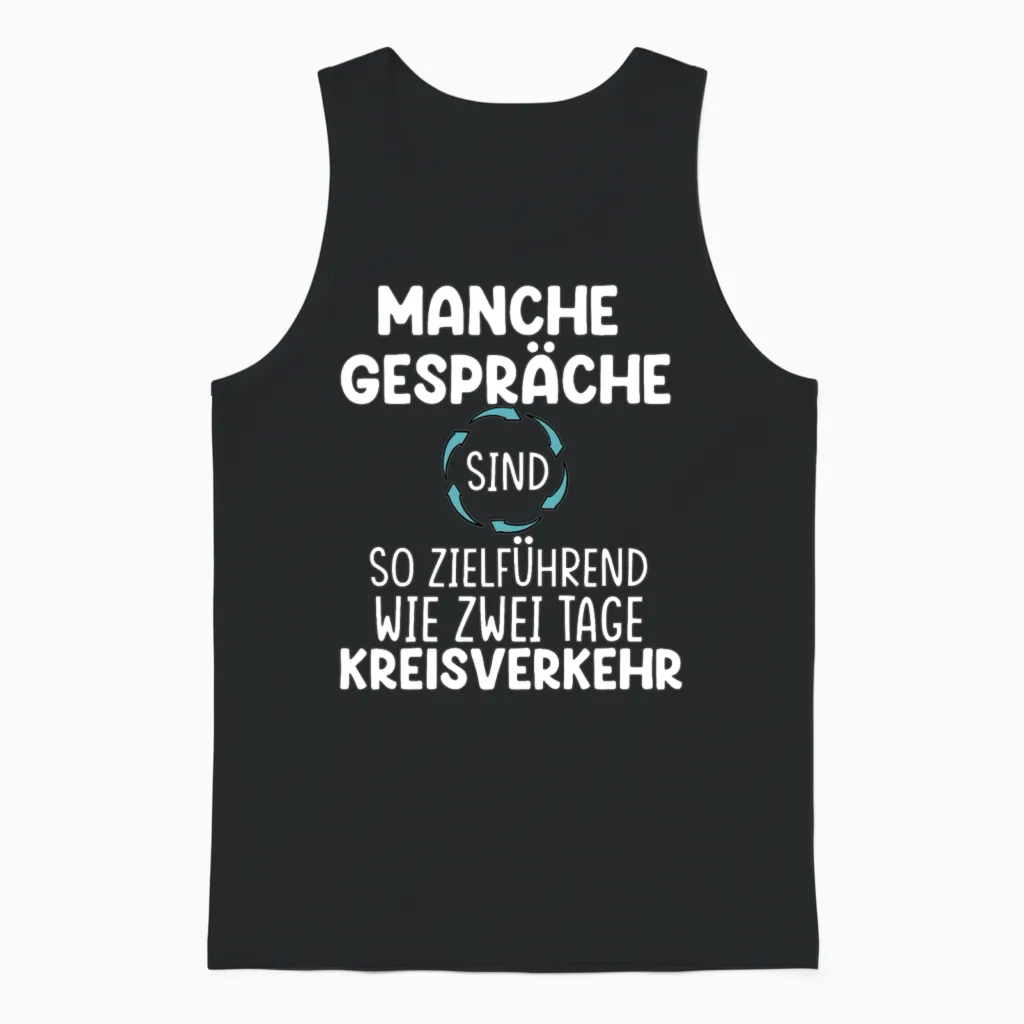 Funny German Quote - Memes & Humor Unisex Tank Top in Black
