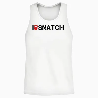 I Love Snatch Unisex Tank Top - White