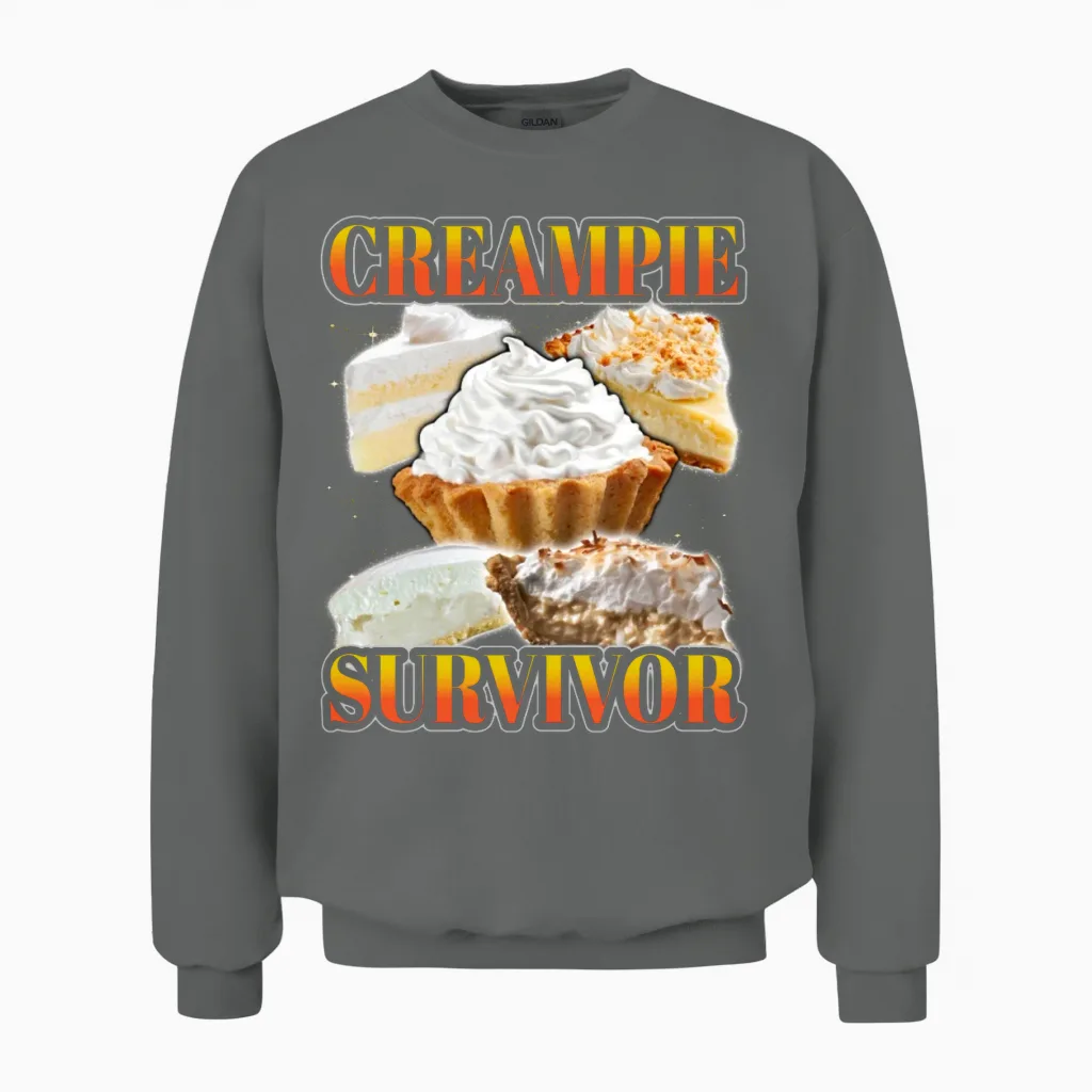 Funny Creampie Inappropriate Embarrassing Roulette Unisex Sweatshirt in Graphite Heather