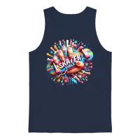 Skater Girls Unisex Tank Top - Navy – 1