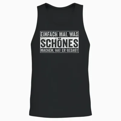 Hat Er Gesagt Unisex Tank Top - Black