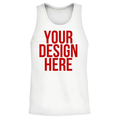 Your Design Here - Cool Funny Nonsense Quote Unisex Tank Top - White