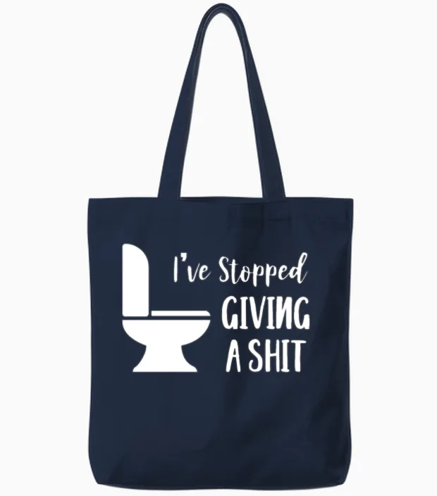 Funny Ostomate Gift - Colostomy Ileostomy Survivor Tote Bags in Navy