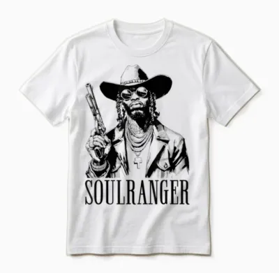 Cowboy Rapper - Vintage and Funny Hip Hop Cowboys Lover Unisex T-Shirt - White