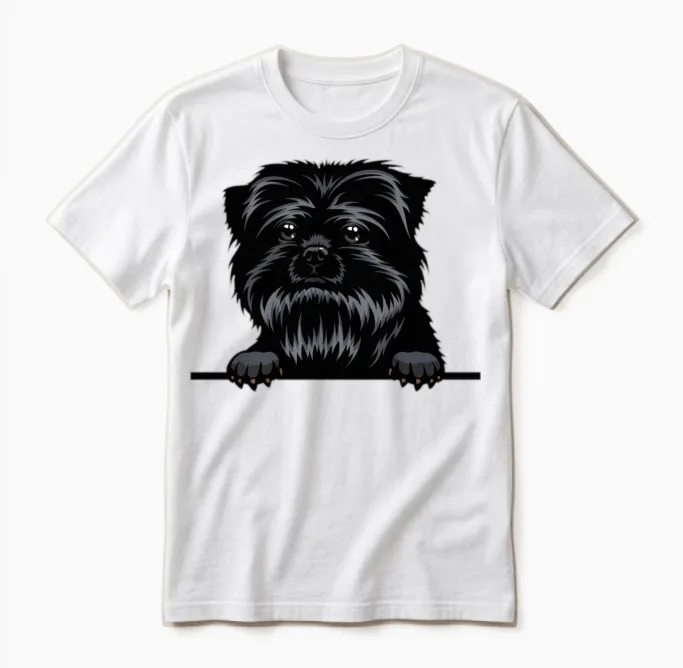 Affenpinscher Dog Lovers Unisex T-Shirt in White