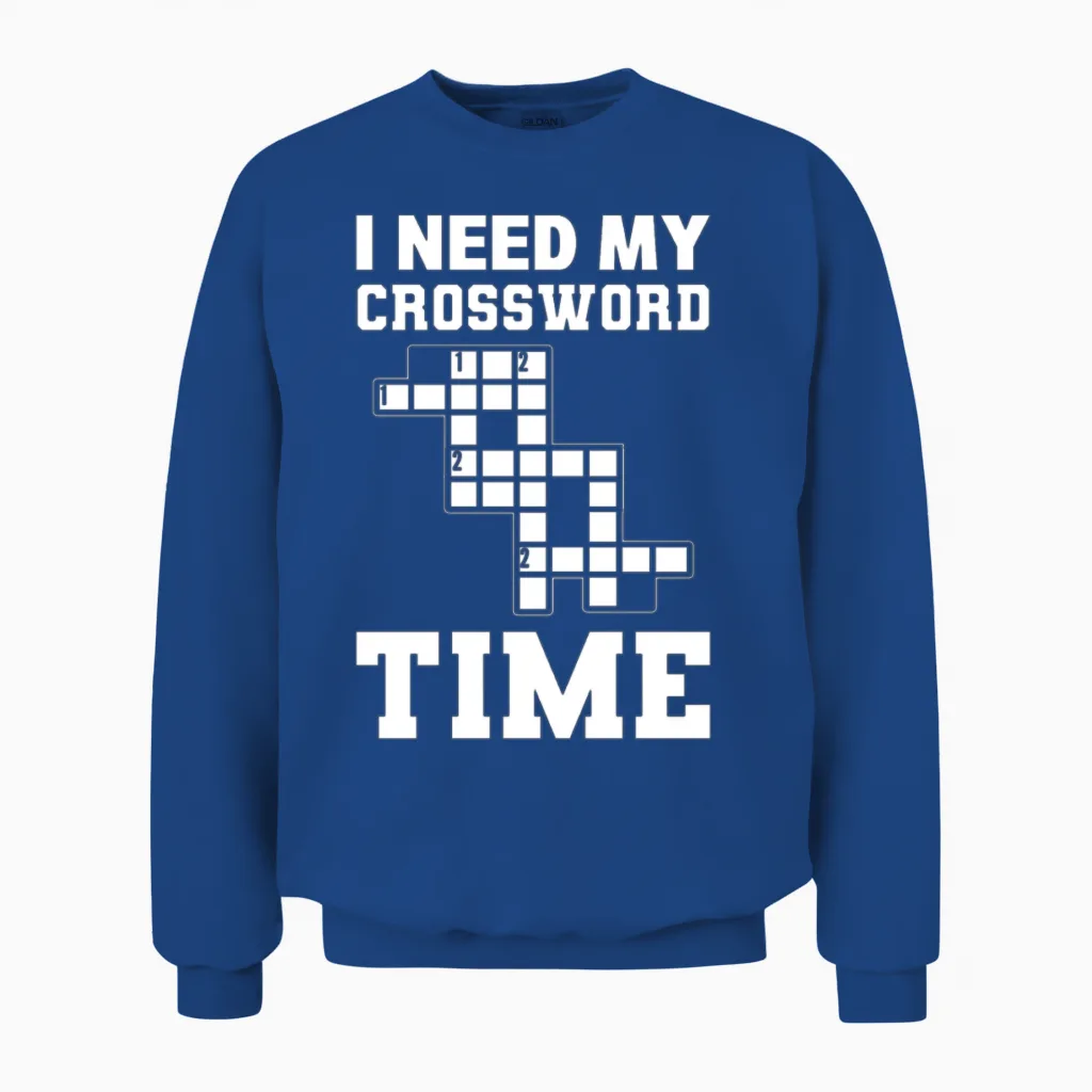 Crossword Puzzle Lover Dissectologist Unisex Sweatshirt in Royal