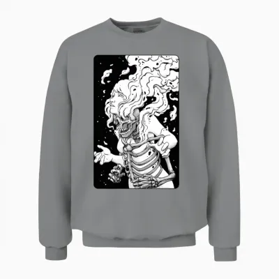 Psyche Skull Unisex Sweatshirt - Sport Grey