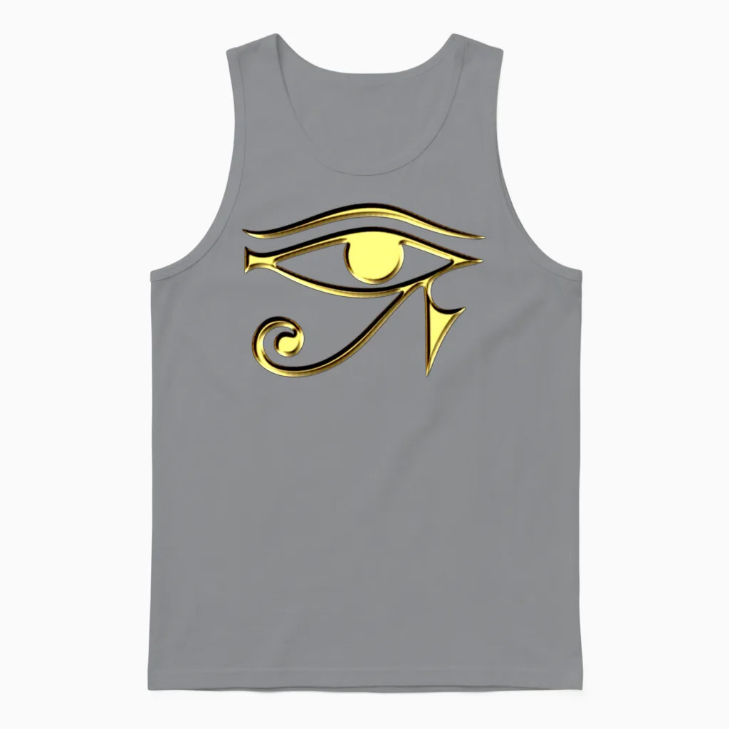 Eye of Horus - Symbol Protection & Healing I Unisex Tank Top in Sport Grey