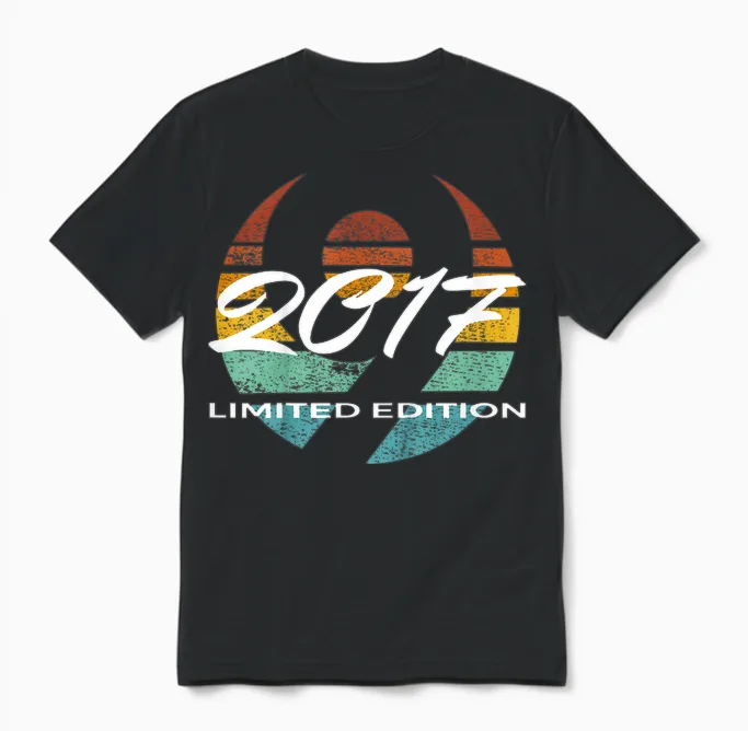9. Geburtstag Mädchen Junge 9 Jahre 2017 Lustig Geschenk Unisex T-Shirt in Black
