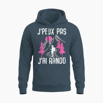 Je Peux Pas Je Ai Rando Gift Rendonée Woman Walker Unisex Hoodie - Dark Heather