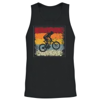 Mountainbike Retro Unisex Tank Top - Black – 2