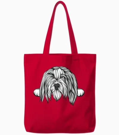 Dog Tote Bags - Red
