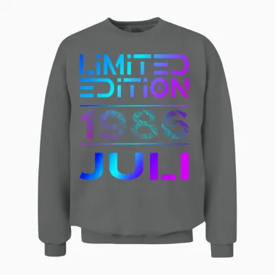 Limited Edition Juli 1986 Mann Frau 40. Geburtstag Unisex Sweatshirt - Graphite Heather